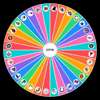 Random Favorite NFL Teams Wheel