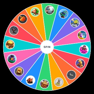 Random clash universe character (as many i could with a limit 300) Wheel