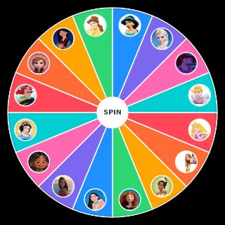 Spin the Wheel: Princesas de Disney