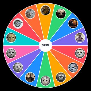 Random Faces and Masks of Jason Voorhees Wheel