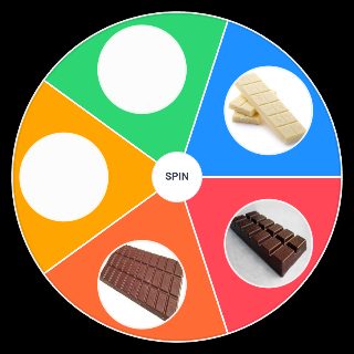 Random Chocolate Types Wheel