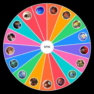 Spin the Wheel: Pixar Main Characters
