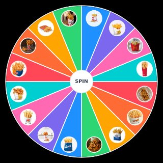 Random Fast Food Fries Wheel