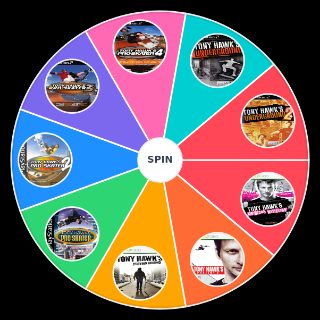 Choose a Random Neversoft Tony Hawk's Pro Skater Games