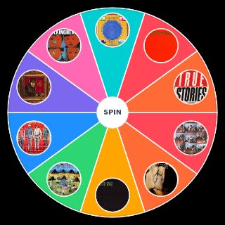 Talking Heads albums (studio + live) Random Picker