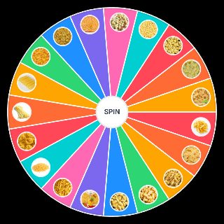 Random Makarony pasta types Wheel