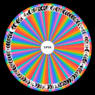 Random Raperos en español Wheel