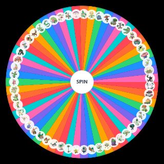 Random Fully Evolved Grass Type Pokémon Wheel