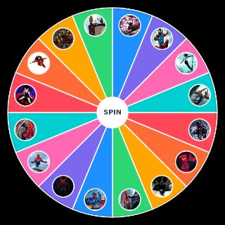Random Spider Man Versions Wheel