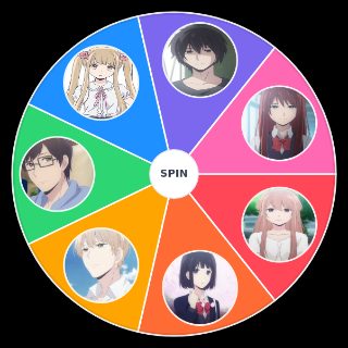 Random Kuzu no Honkai Characters Wheel