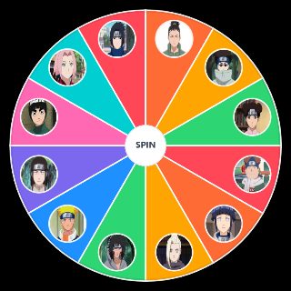 Random OG Naruto Konoha 11 (+Sasuke) Wheel