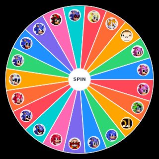 Random Classic Sonic Simulator Characters Wheel