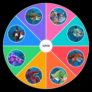 Random Hungry Shark World Sharks Wheel