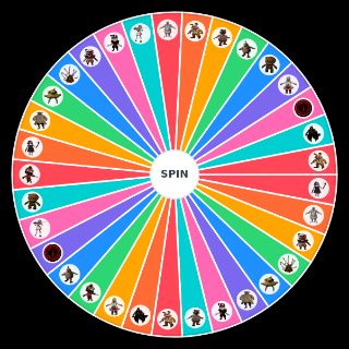 Random Dark Deception characters Wheel