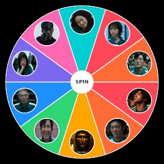 Random Squid Game Character Wheel