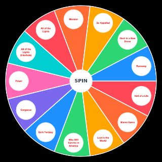 Random My Beautiful Dark Twisted Fantasy Wheel