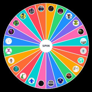 Spin the Wheel: Rainbow Friends Characters