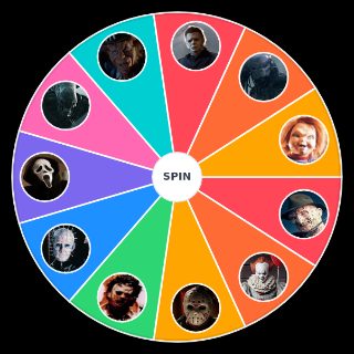 Random Slasher Horror Movies Wheel