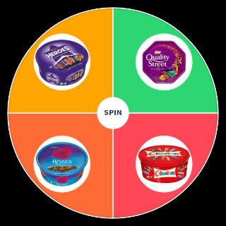 Choose a Random Christmas chocolate tubs