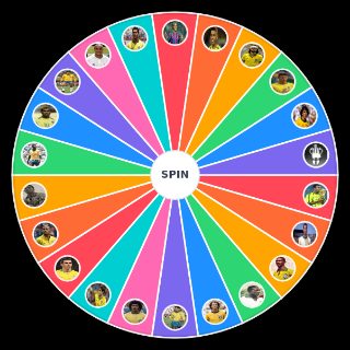 Random Best Brazilian Footballers Wheel