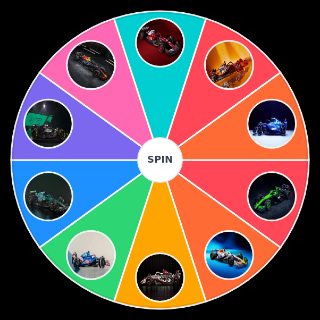 Random 2025 F1 Liveries Wheel