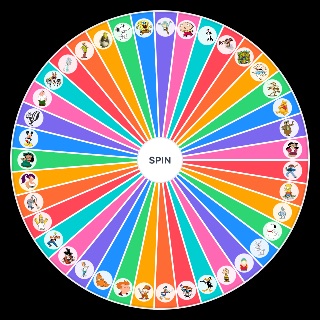 Random CARTOON CHARACTERS Wheel