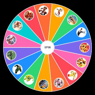 Random All Speedsters in Comics Wheel