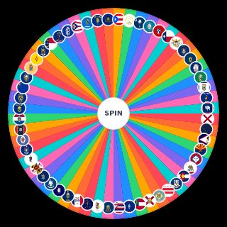 Spin the Wheel: U.S. State Flags