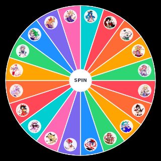 Touhou Hisoutensoku Characters Wheel