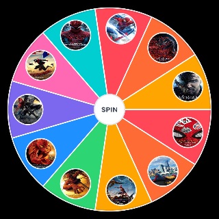 Random ALL spiderman movies Wheel