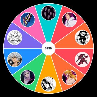 Random Favorite to least favorite Wheel
