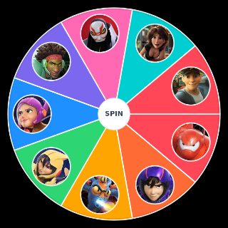 Random Big Hero 6 Character Wheel