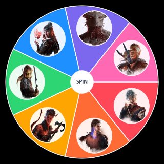 Random Baldurs Gate 3 Origin Characters Wheel