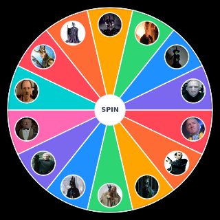 Iconic Movie Villians Wheel