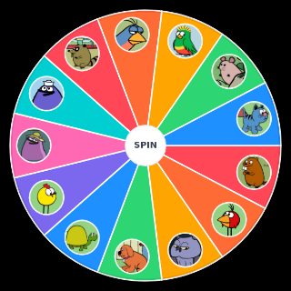 Random Peep and the Big Wide World Characters Wheel