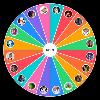 Random Christmas Characters Wheel