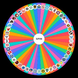 Random MAIORES TIMES DO MUNDO DO PLANETA BOLA Wheel