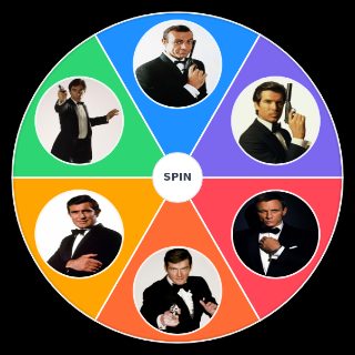 James Bond 007 Actors Wheel
