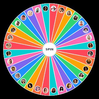 Random Female Latin Music Artists Wheel