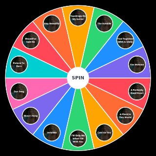 Taylor Swift Debut Album Wheel