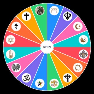 Random Religions and Sects Wheel
