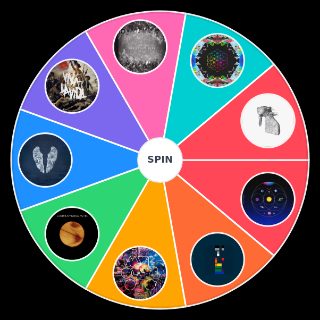 Coldplay Album (+ Music Of The Spheres) Random Generator