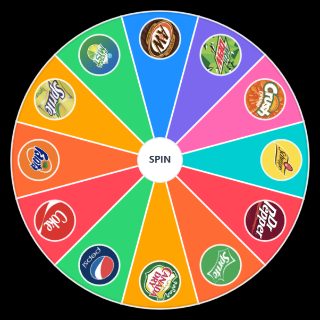 Random Popular sodas Wheel