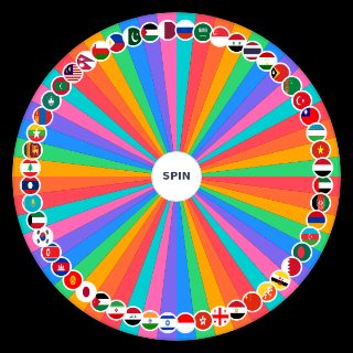 Flags of Countries & Territories of Asia Maker Wheel