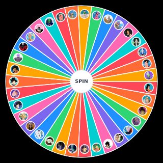 Random Dragonball Z characters! Wheel