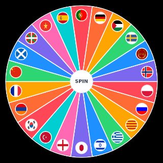 Random Mans favourite languages Wheel
