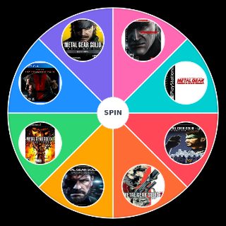 Random Metal Gear Solid games Wheel
