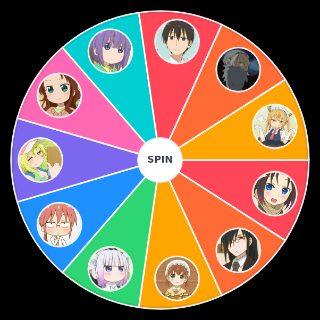 Random Dragon Maid Characters Wheel