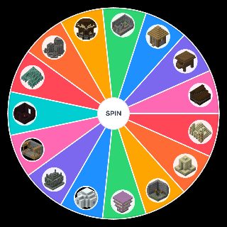 All Minecraft Structures Wheel