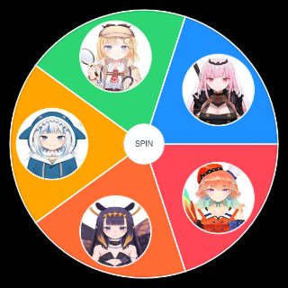 Random HoloLive English Wheel